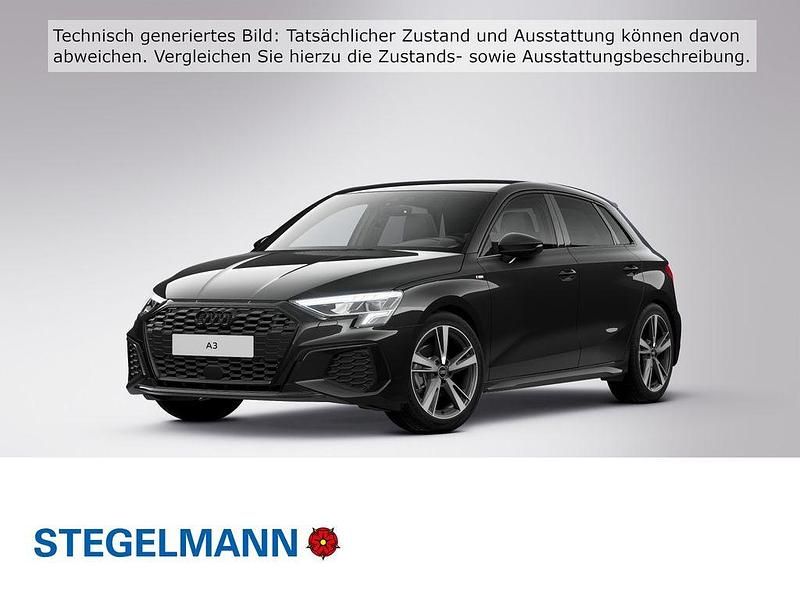 Mythosschwarz metallic Gebraucht 2022 Audi A3 S-Line Limousine | 29.690 € (Teuer) - Bild 1/4