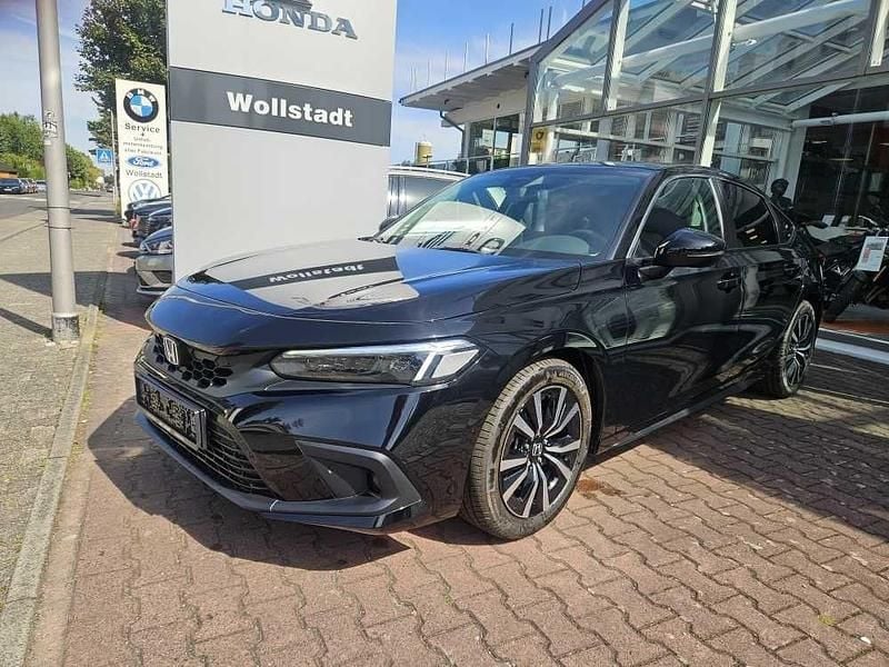 Crystal black pearl Neu 2025 Honda Civic Elegance Limousine | 35.590 € (Fairer Preis) - Bild 1/4