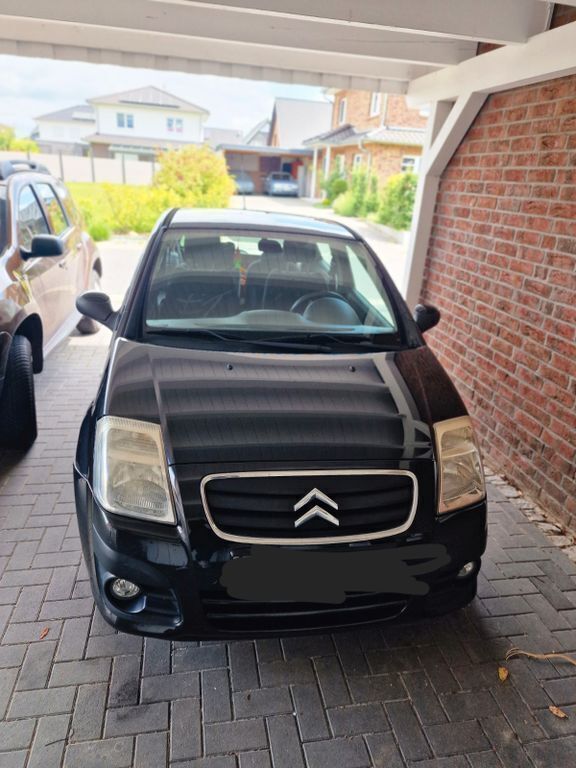 Schwarz Gebraucht 2009 Citroën C2 VTR Sport Kleinwagen | 2.300 € (Fairer Preis) - Bild 1/4
