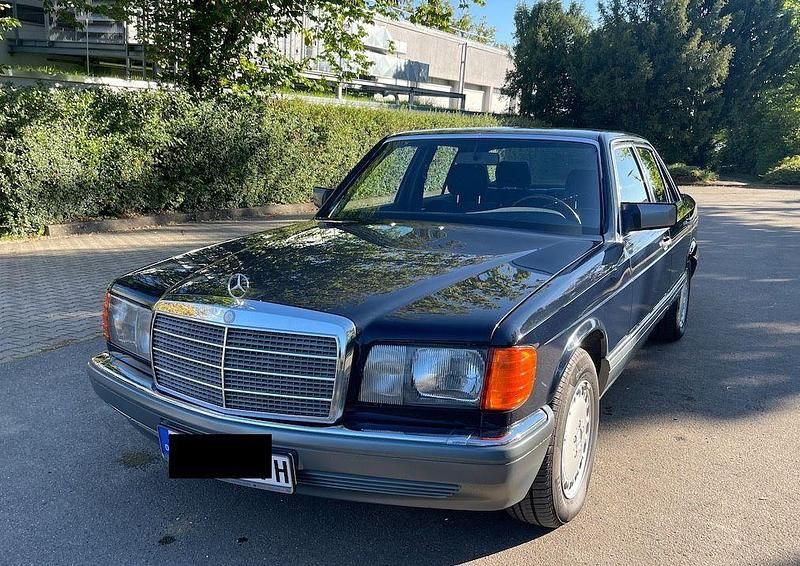 Blau Gebraucht 1988 Mercedes S260 SE Limousine | 12.499 € - Bild 1/4