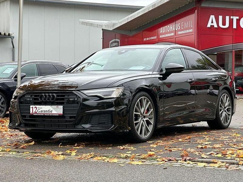 Brillantschwarz Gebraucht 2022 Audi A6 S-Line Limousine | 40.990 € (Teuer) - Bild 1/4