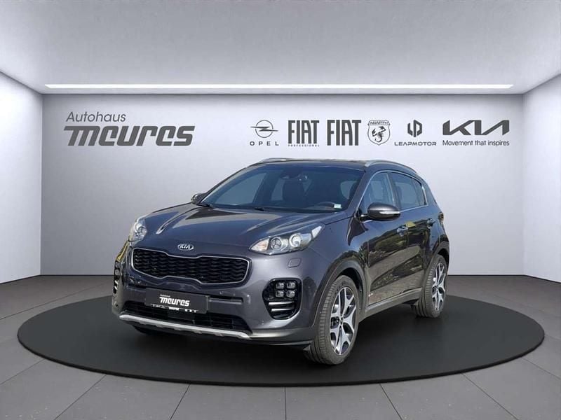(e5b) winchestergrau met. Gebraucht 2018 Kia Sportage GT-Line SUV | 19.544 € (Fairer Preis) - Bild 1/4