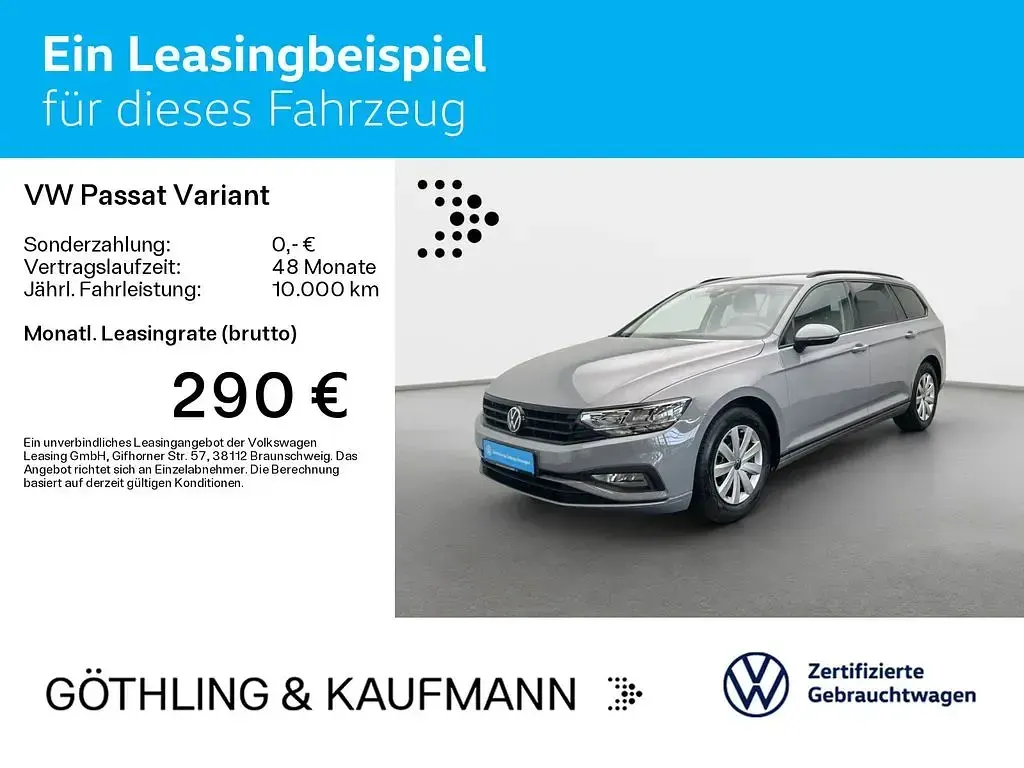 Gebraucht VW Passat Basis 122 PS (89 kW) 2023 Grau Kombi