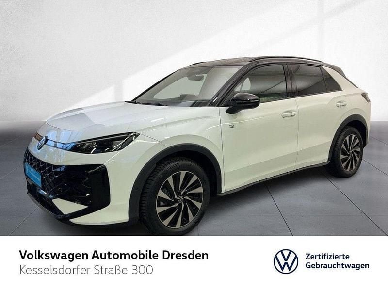 Pure white/schwarz Neu 2025 VW T-Roc R-line SUV | 44.350 € - Bild 1/4