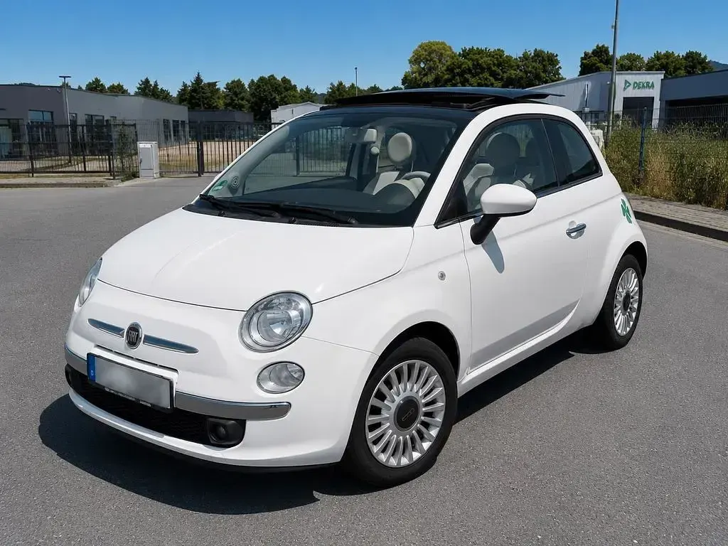 Gebraucht Fiat 500 Lounge 69 PS (50 kW) 2010 Weiß