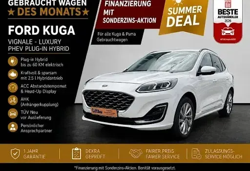 Gebraucht Ford Kuga Vignale 224 PS (164 kW) 2022 Arktisweiß (metallic) SUV
