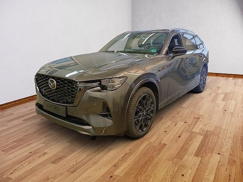 Machine gray (metallic) Gebraucht 2025 Mazda CX-80 Homura-Line SUV | 53.800 € (Fairer Preis) - Bild 1/4