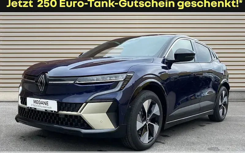 Nouvelle Renault Megane E-Tech Iconic 161 kW (220 ch) 2025 Bleue Berline