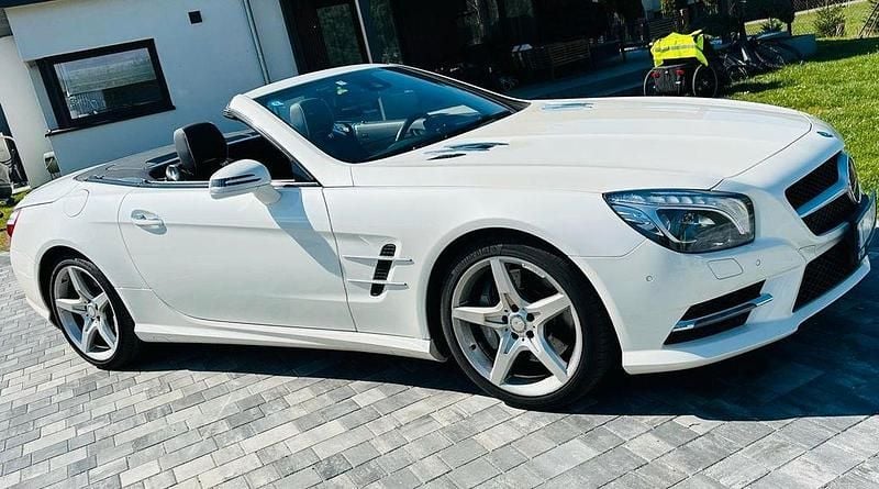 Weiß Gebraucht 2013 Mercedes SL350 Cabrio | 39.999 € (Fairer Preis) - Bild 1/4