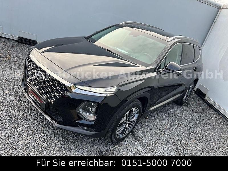 Schwarz Gebraucht 2018 Hyundai Santa Fe Premium SUV | 26.899 € (Etwas zu teuer) - Bild 1/3