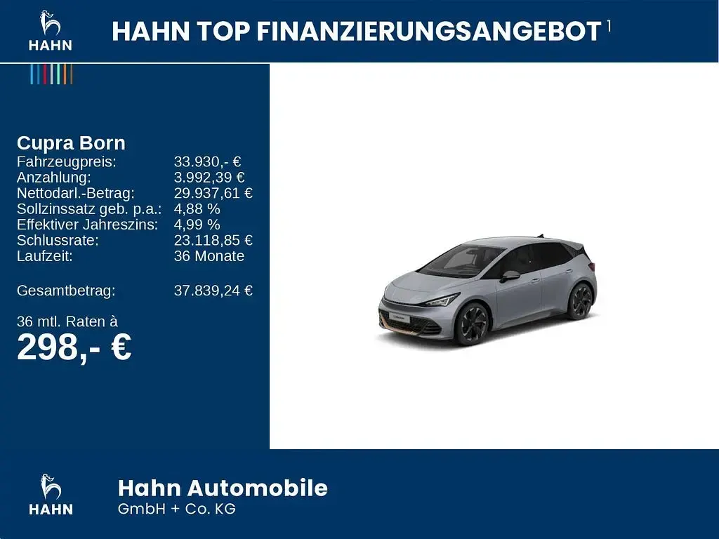Usata Cupra Born 169 kW (231 CV) 2025 Argento Utilitaria