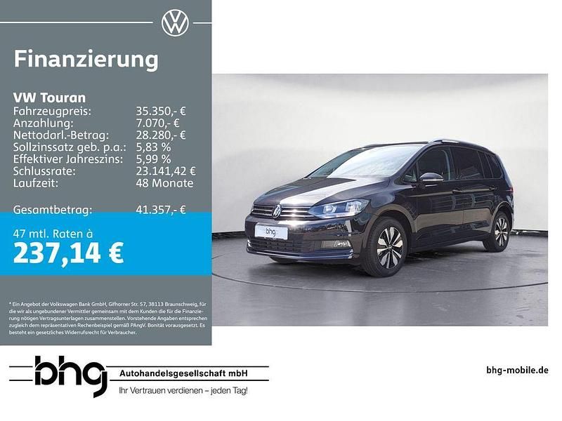 Gebraucht VW Touran Comfortline 150 PS (110 kW) 2024 Schwarz Van / Kleinbus