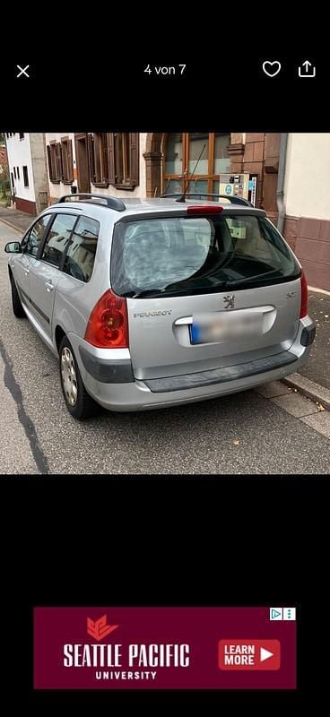 Silber Gebraucht 2003 Peugeot 307 Kombi | 850 € (Guter Preis) - Bild 1/4