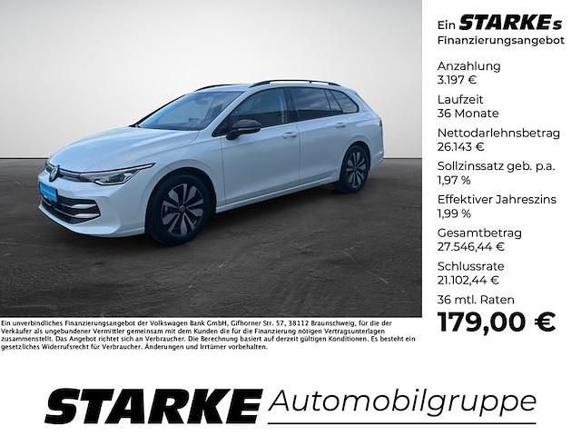 Oryxweiß perlmutteffekt Gebraucht 2024 VW Golf VIII Goal Kombi | 28.850 € (Superpreis) - Bild 1/4