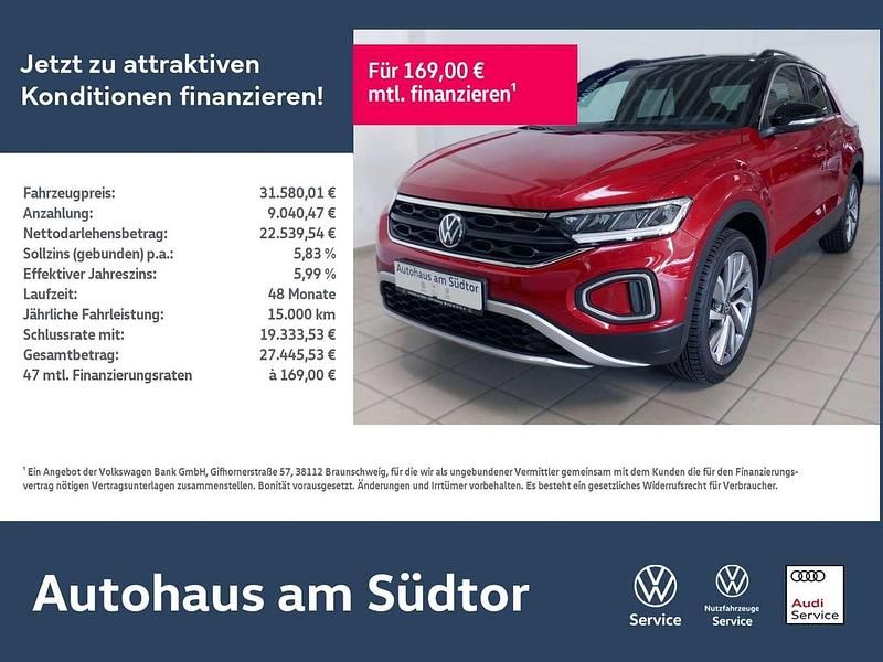 Rot Gebraucht 2024 VW T-Roc Goal SUV | 31.580 € (Guter Preis) - Bild 1/4