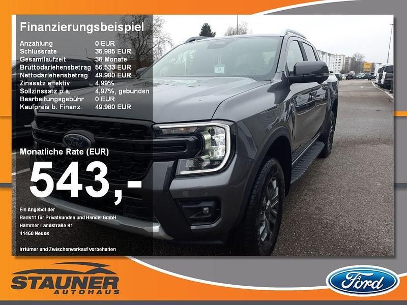 Carbonizedgrey Neu 2025 Ford Ranger Wildtrack Abholung | 49.980 € (Guter Preis) - Bild 1/4
