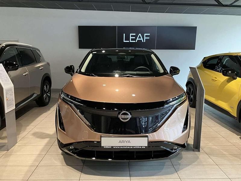 Akatsuki copper/pearl black Gebraucht 2023 Nissan Ariya Evolve SUV | 45.900 € (Etwas zu teuer) - Bild 1/4