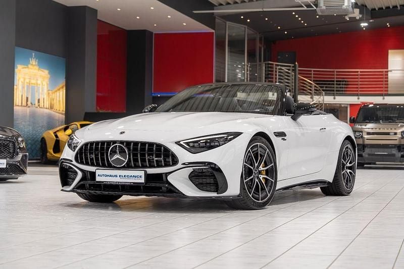 Opalithweiss metalliclack Gebraucht 2022 Mercedes SL43 AMG AMG Cabrio | 86.980 € (Fairer Preis) - Bild 1/4