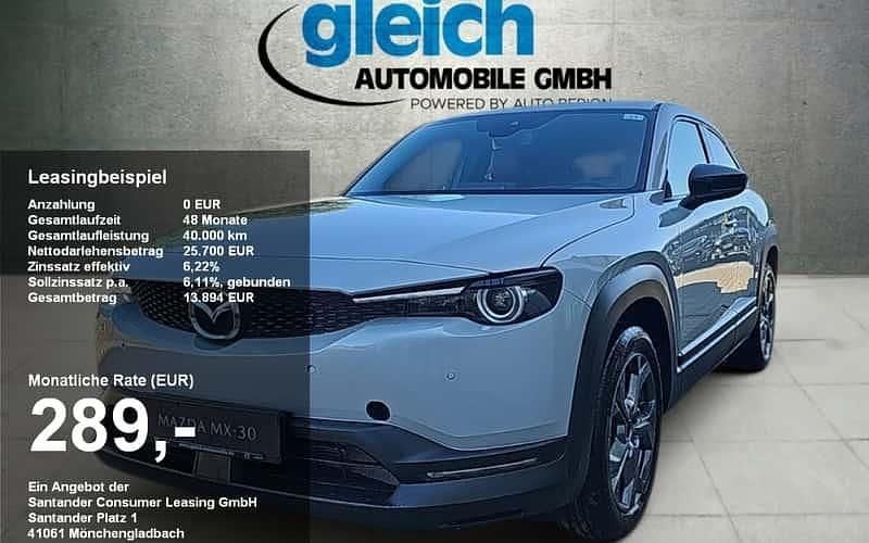 Ceramic white Gebraucht 2024 Mazda MX30 Ad'Vantage SUV | 18.890 € (Fairer Preis) - Bild 1/4