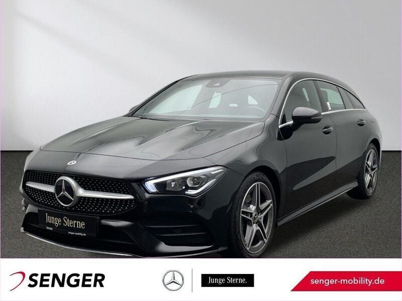 Schwarz Gebraucht 2023 Mercedes CLA220 AMG line Limousine | 34.779 € (Superpreis) - Bild 1/4