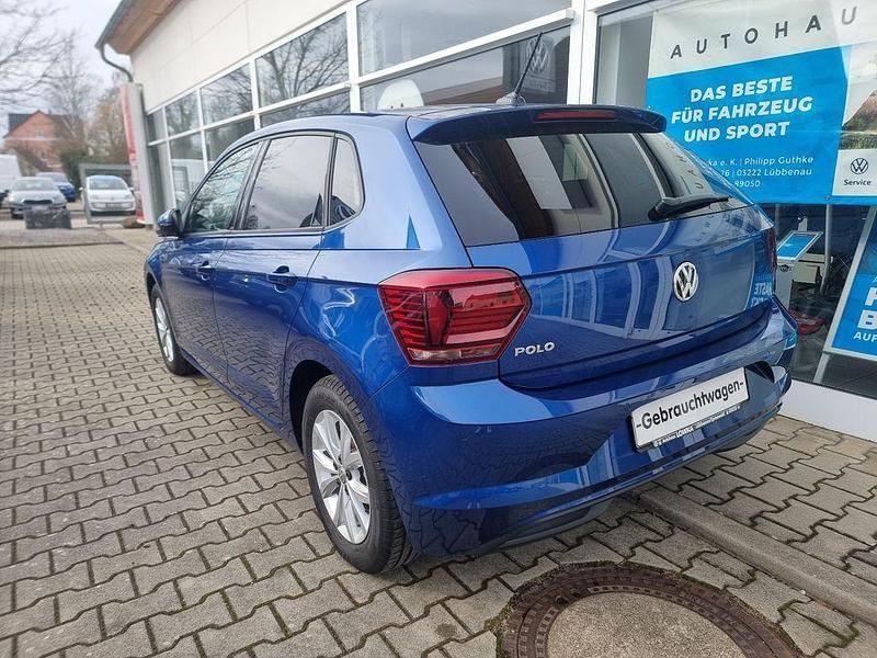 Gebraucht VW Polo Highline 116 PS (85 kW) 2019 Blau Kleinwagen