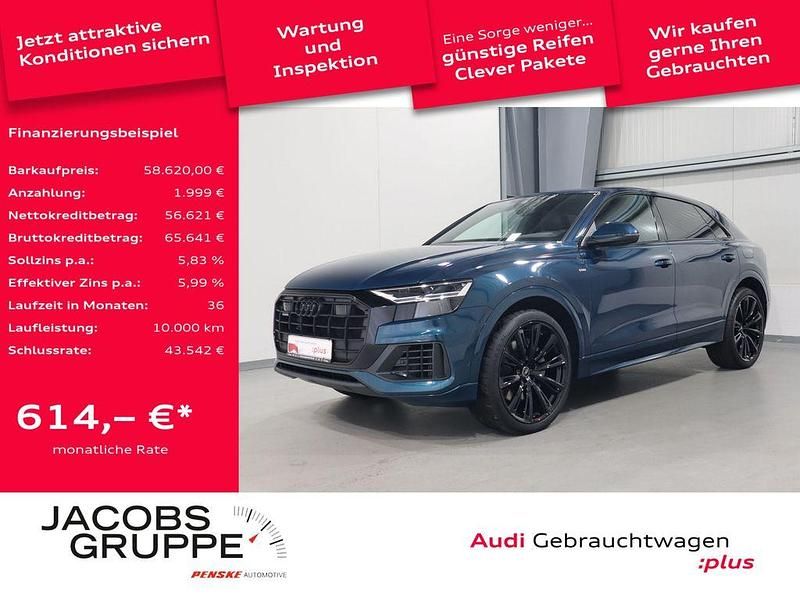 Galaxisblau metallic Gebraucht 2022 Audi Q8 Ambiente SUV | 58.620 € (Superpreis) - Bild 1/4