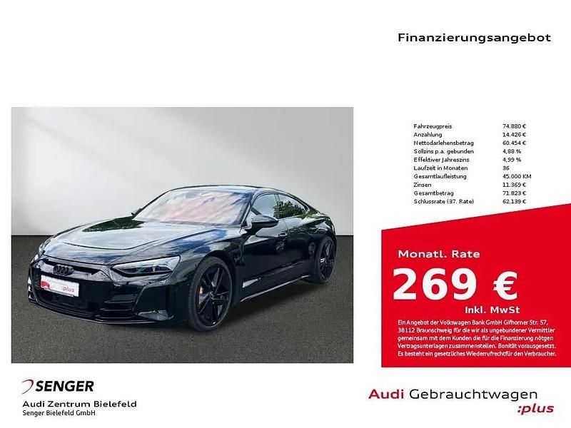 Schwarz Gebraucht 2024 Audi e-tron GT quattro Limousine | 74.880 € (Etwas zu teuer) - Bild 1/1