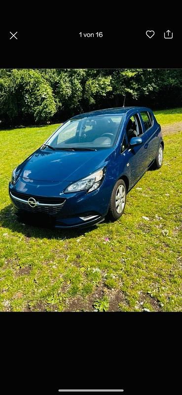 Blau Gebraucht 2016 Opel Corsa Limousine | 5.850 € (Guter Preis) - Bild 1/4
