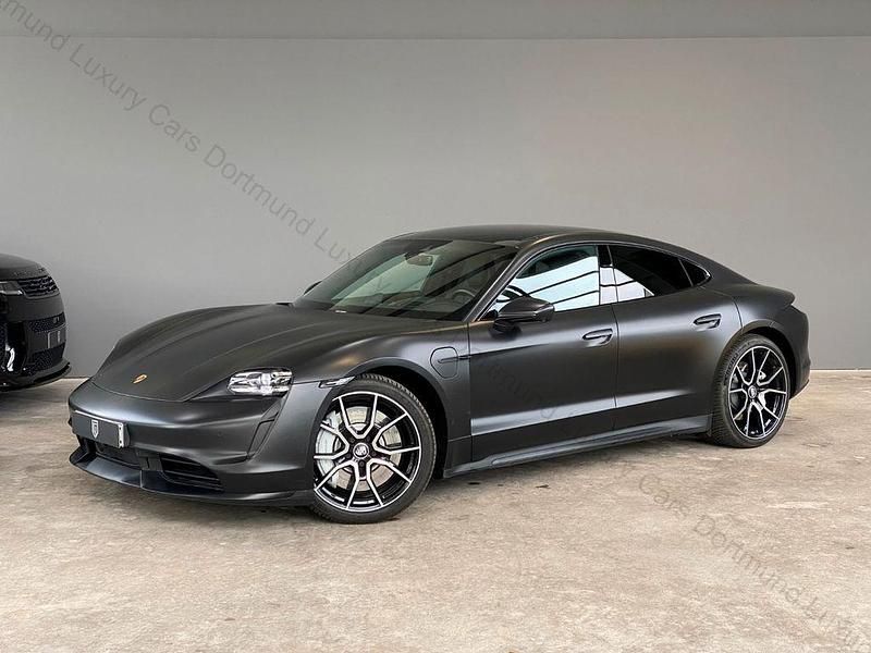 Schwarz Gebraucht 2023 Porsche Taycan Turbo Limousine | 89.100 € (Superpreis) - Bild 1/4