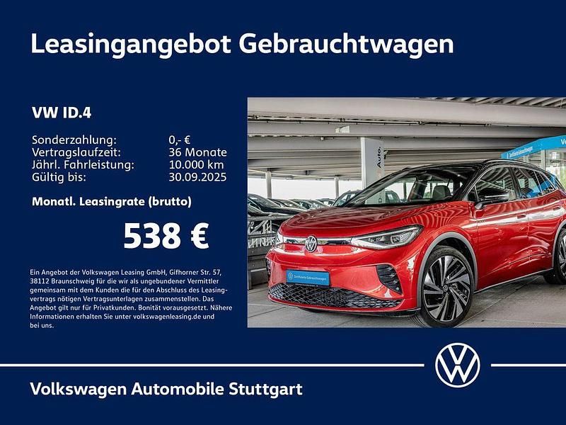 Kings red metallic/schwarz Gebraucht 2024 VW ID.4 GTX SUV | 45.330 € (Superpreis) - Bild 1/4