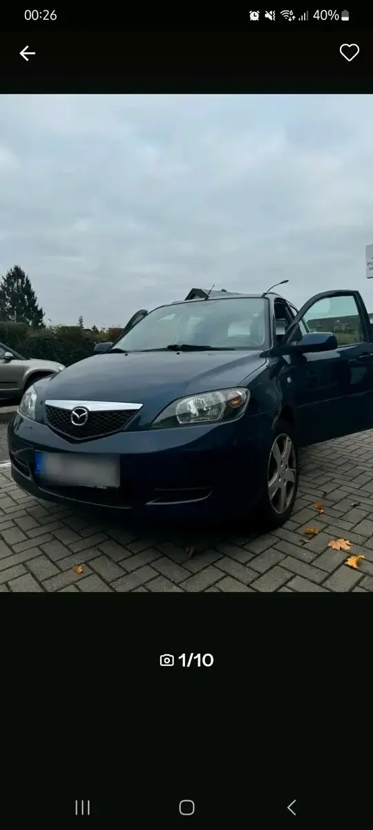 Usata Mazda 2 80 CV (58 kW) 2004 Blu Utilitaria