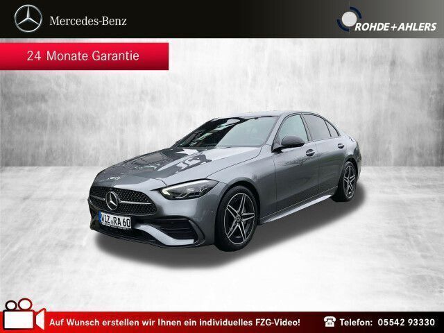 Selenitgrau Gebraucht 2023 Mercedes C200 AMG line Limousine | 44.599 € - Bild 1/1