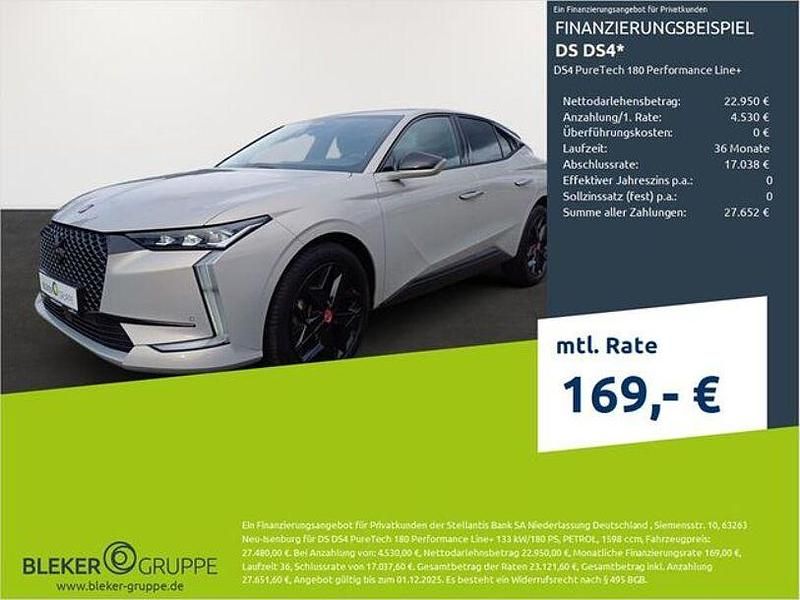 Crystal grau Gebraucht 2023 DS Automobiles DS4 Performance Line Plus Limousine | 27.480 € (Guter Preis) - Bild 1/3