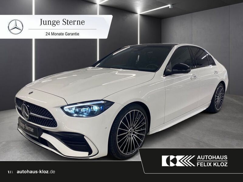 Weiß Gebraucht 2024 Mercedes C300 AMG Limousine | 53.900 € (Teuer) - Bild 1/4