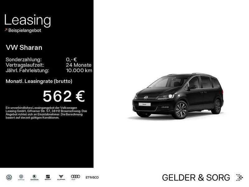 Gebraucht VW Sharan Comfortline 150 PS (110 kW) 2020 Deep black perleffekt Van / Kleinbus