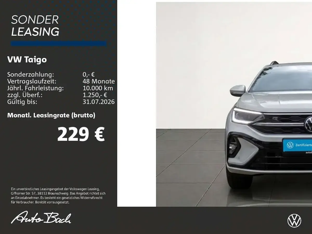 Neu VW Taigo R-line 116 PS (85 kW) 2026 Ascotgrau SUV