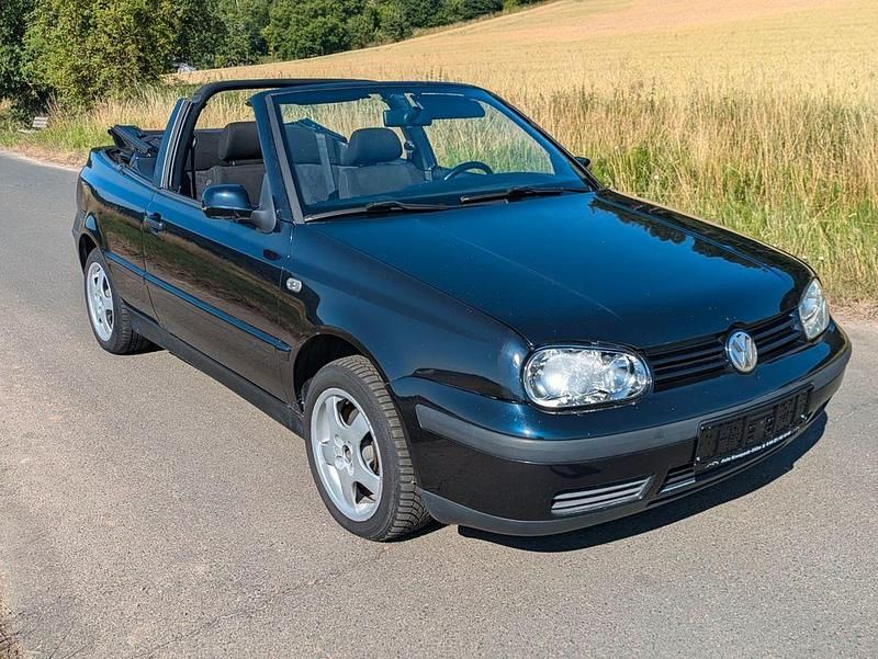 Schwarz Gebraucht 1998 VW Golf Cabriolet Cabrio | 1.290 € (Superpreis) - Bild 1/4