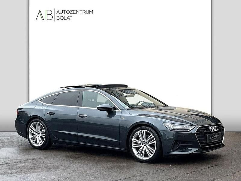 Blau Gebraucht 2021 Audi A7 S-Line Kleinwagen | 32.900 € (Guter Preis) - Bild 1/4