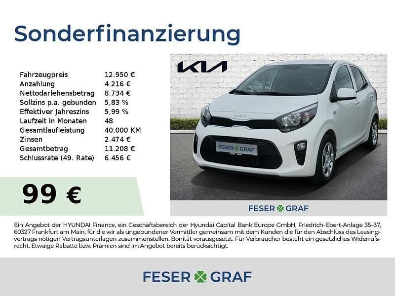 Weiß Gebraucht 2024 Kia Picanto Vision Kleinwagen | 12.950 € (Superpreis) - Bild 1/4
