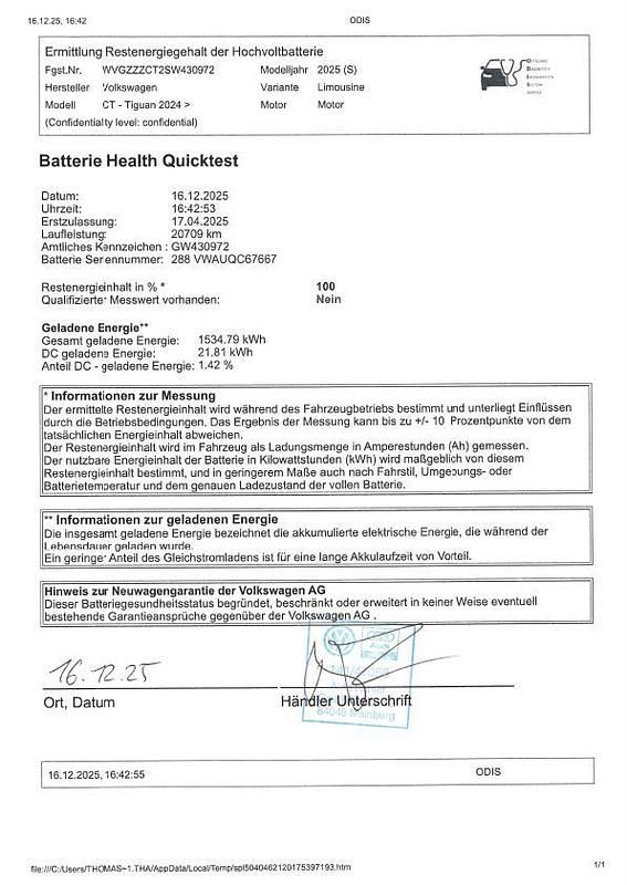 Gebraucht VW Tiguan Elegance 204 PS (150 kW) 2025 Grenadillschwarz SUV