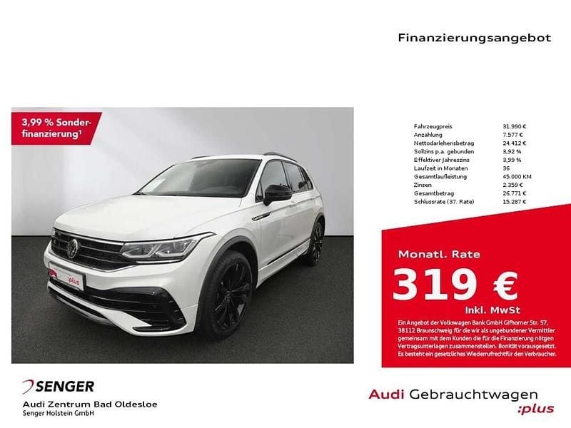 Weiß Gebraucht 2022 VW Tiguan R-line SUV | 31.990 € (Guter Preis) - Bild 1/4
