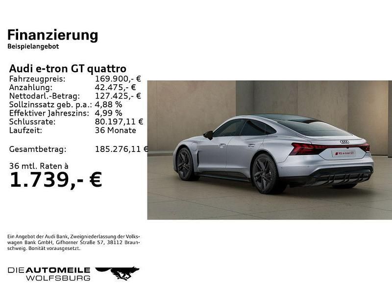 Gebraucht Audi e-tron GT quattro Basis 439 kW (598 PS) 2024 Florettsilber metallic Limousine