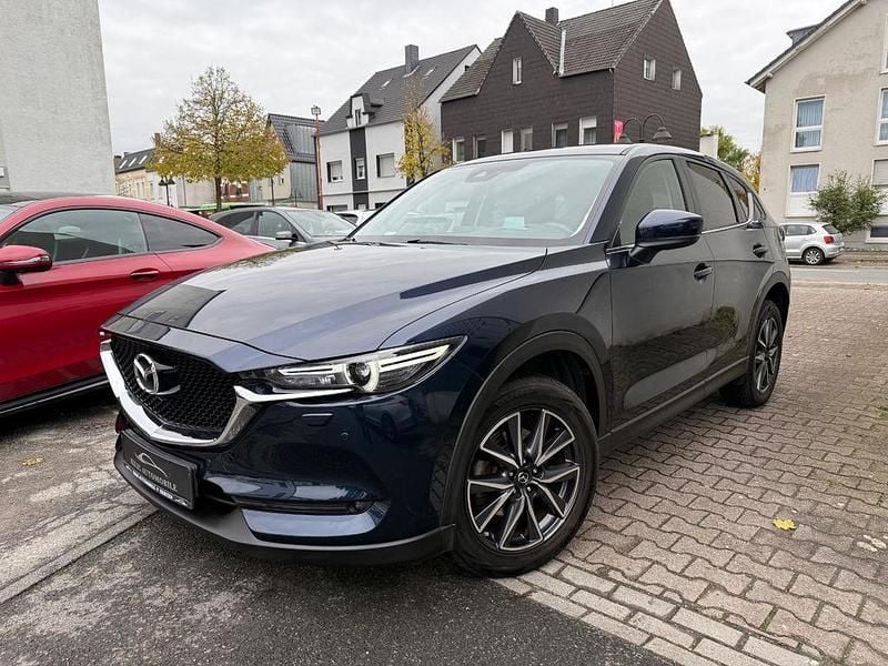 Deep crystal blue Gebraucht 2019 Mazda CX-5 Exclusive-Line SUV | 17.997 € (Guter Preis) - Bild 1/4