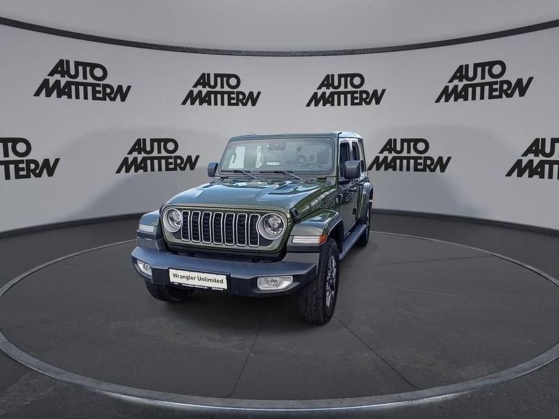 Gebraucht Jeep Wrangler Sahara 272 PS (200 kW) 2024 Sarge green clear coat SUV