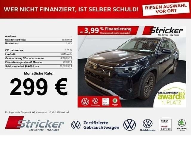 Grenadillschwarz metallic (metallic) Gebraucht 2025 VW Tayron Life SUV | 35.949 € - Bild 1/3
