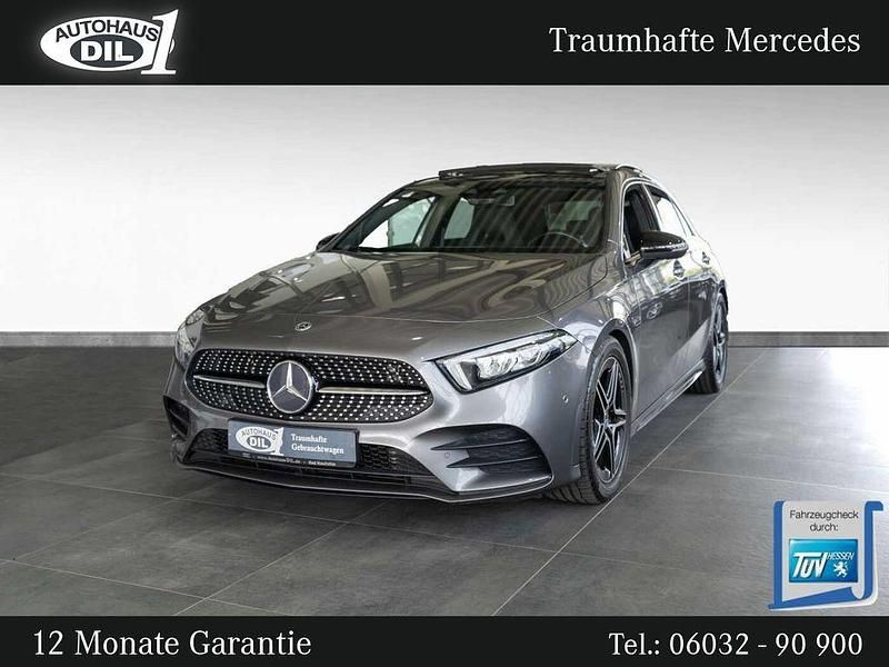 Mountaingrau met. Gebraucht 2020 Mercedes A250 AMG Limousine | 26.650 € (Fairer Preis) - Bild 1/3