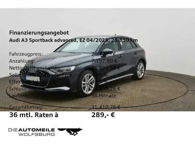 Gebraucht Audi A3 Advanced Plus 150 PS (110 kW) 2025 Manhattangrau metallic Limousine