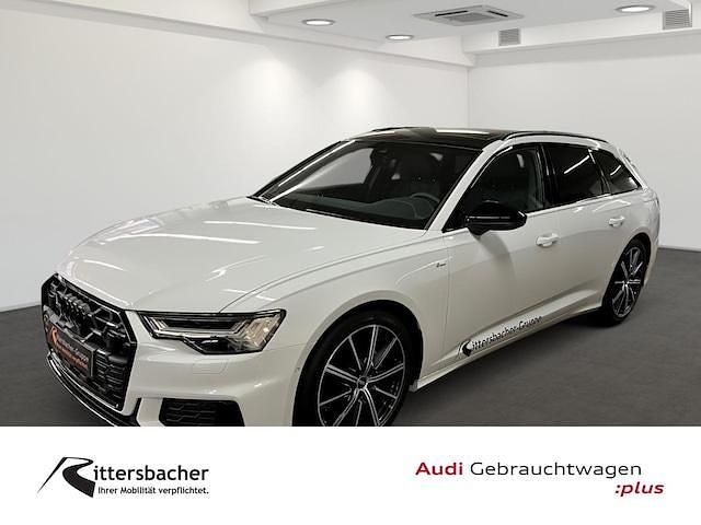 Gletscherweiß metallic Gebraucht 2024 Audi A6 S-Line Kombi | 69.900 € - Bild 1/4