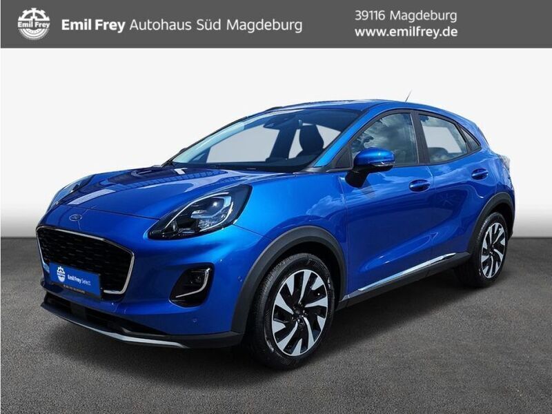 Blau (metallic) Gebraucht 2024 Ford Puma Titanium SUV | 21.923 € (Superpreis) - Bild 1/4