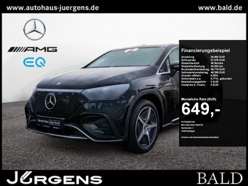 Schwarz metalliclack obsidianschwarz Gebraucht 2024 Mercedes EQE500 AMG SUV | 67.880 € - Bild 1/4